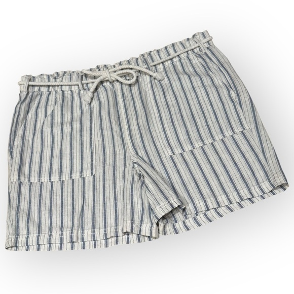 Alexander Jordan Pants - ALEXANDER JORDAN Striped Blue and White Shorts, S